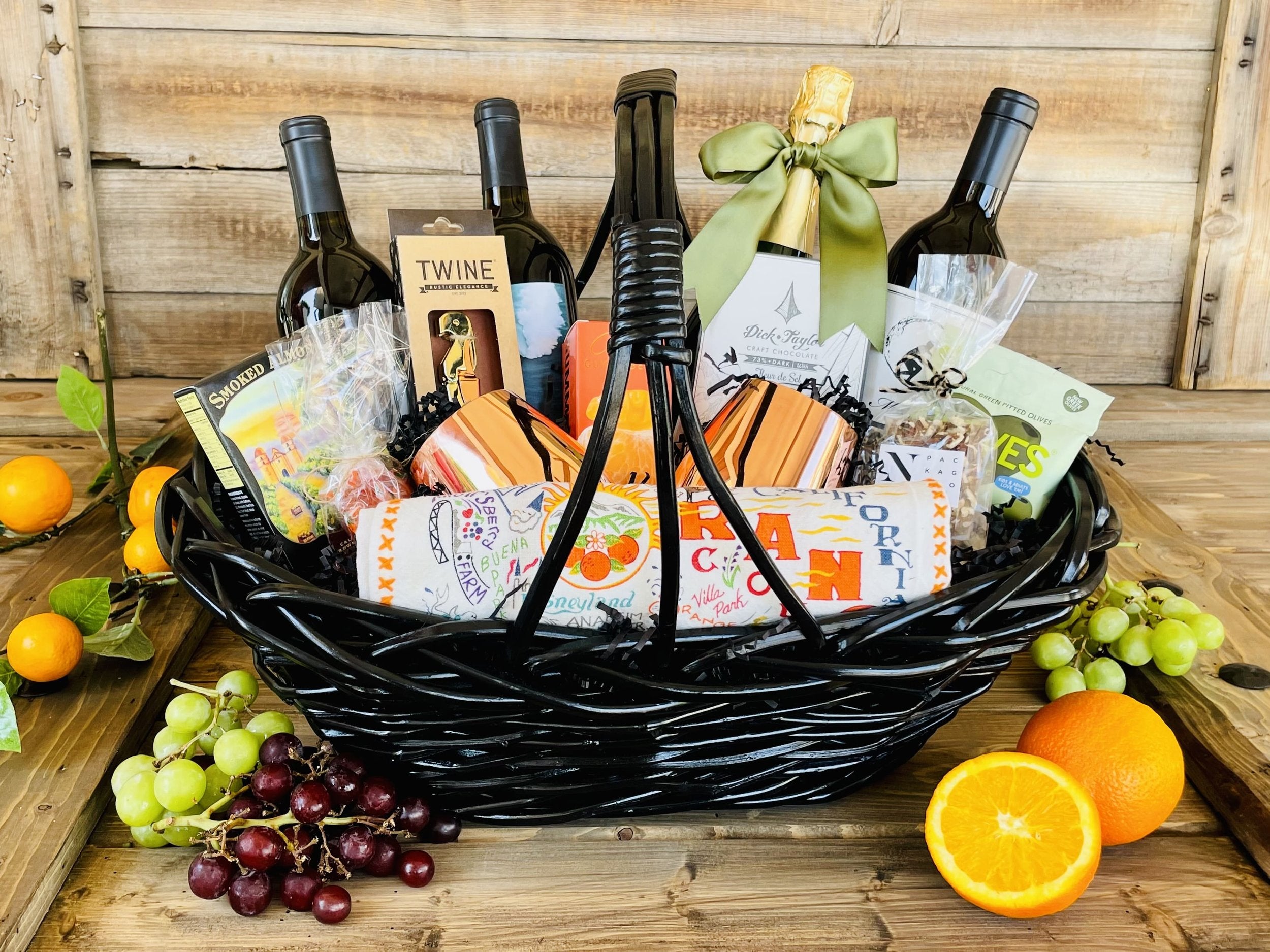 Orange County Wine Gift Basket Supreme Nifty Package Co